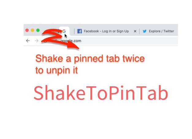 ShakeToPinTab插件，快速固定浏览器标签页