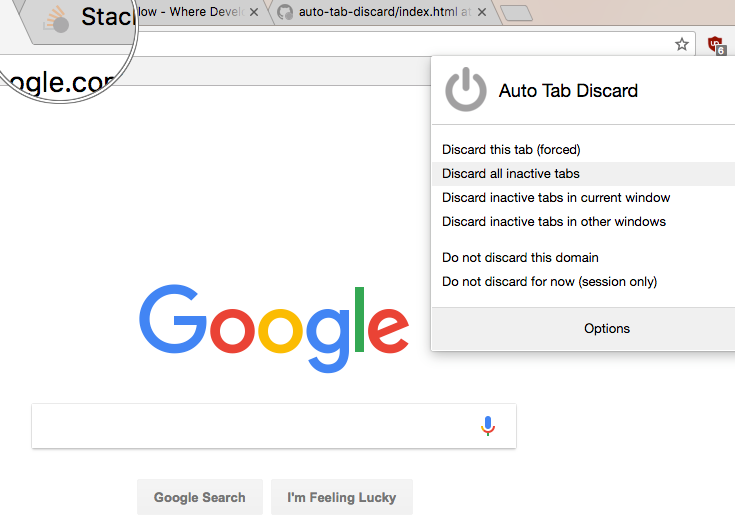 Auto Tab Discard插件，浏览器标签页自动休眠