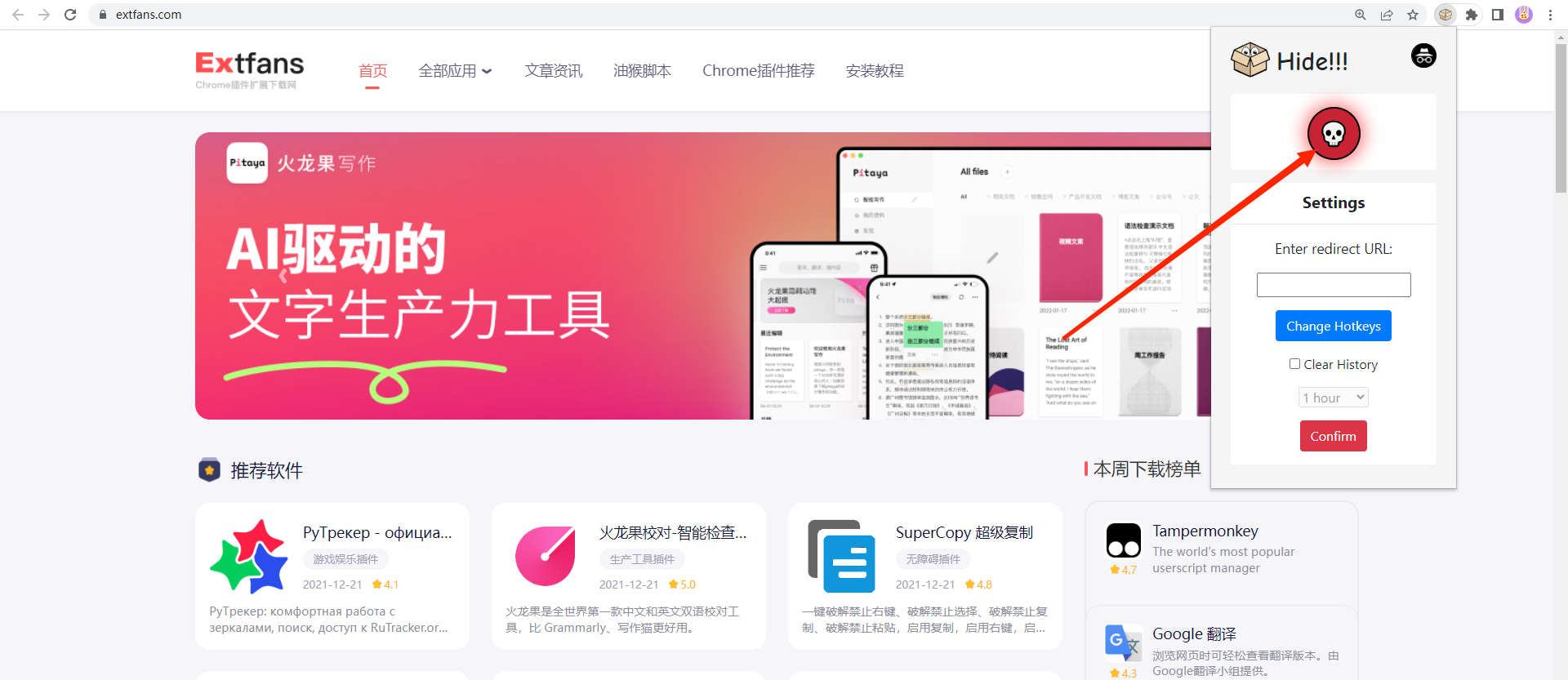 Panic Button and Tab Manager 插件使用教程
