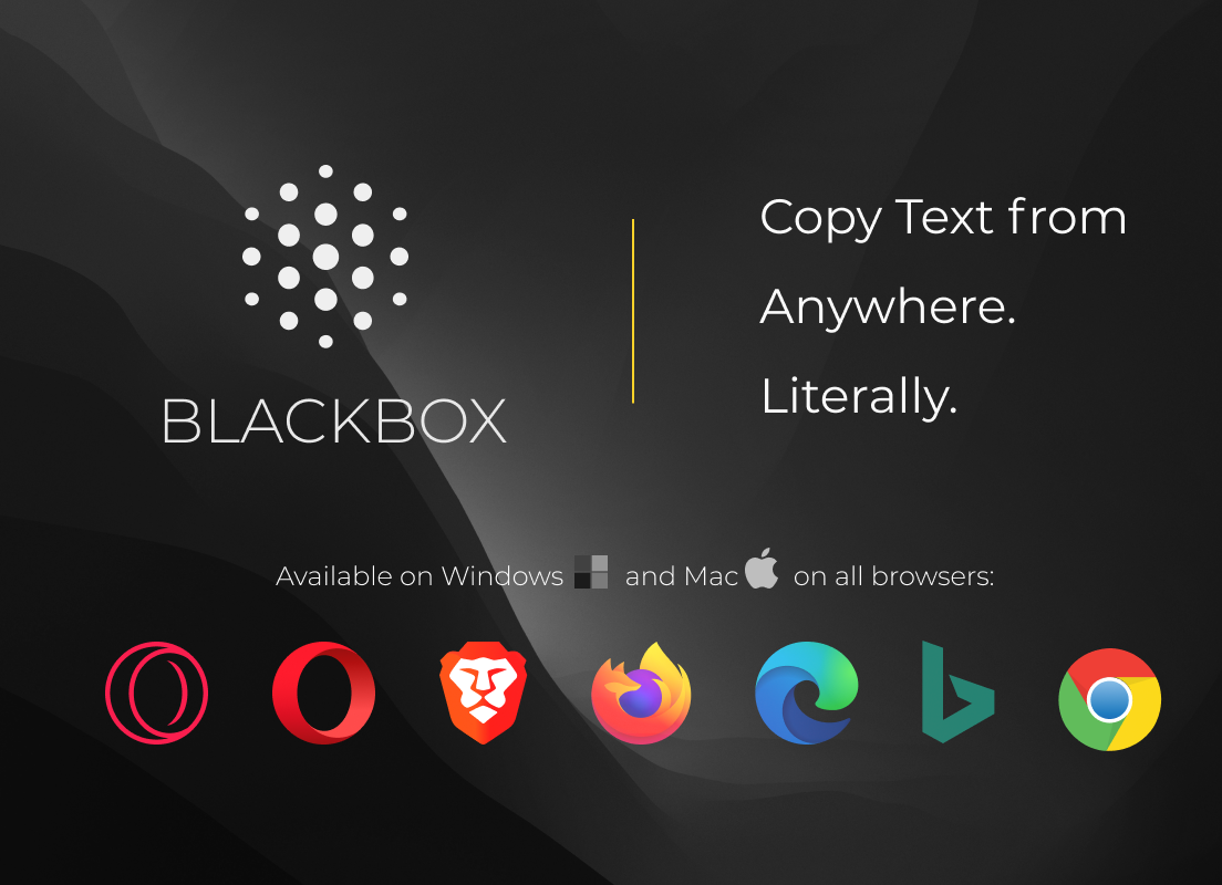 Blackbox插件，从视频和图像中复制文本