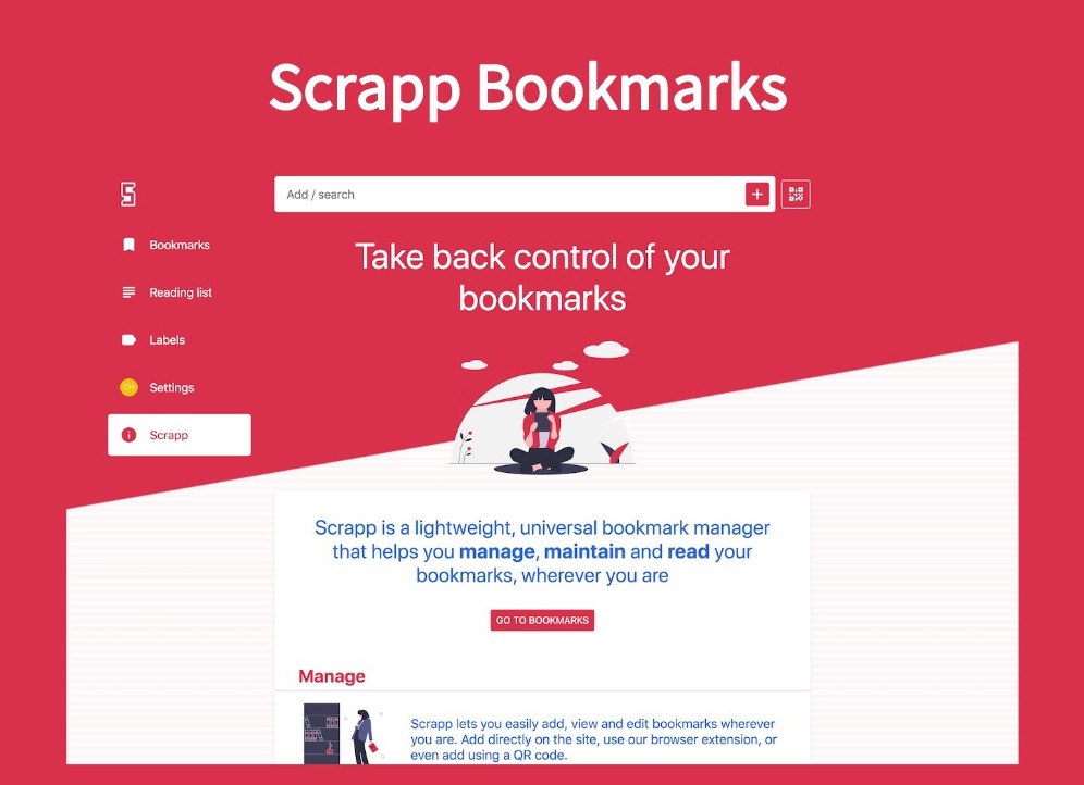 Scrapp Bookmarks插件，Chrome浏览器书签管理工具