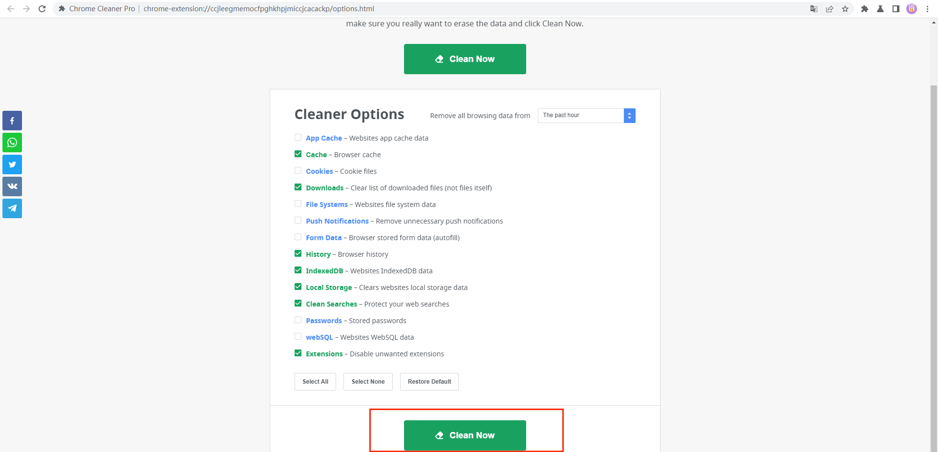 Chrome Cleaner Pro 插件使用教程