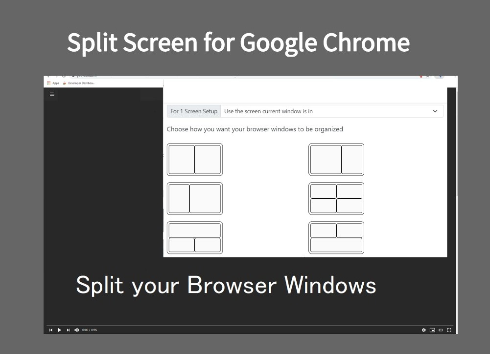 Split Screen for Google Chrome插件，网页分屏显示工具