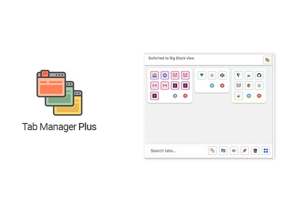Tab Manager Plus for Chrome插件，Chrome浏览器标签管理器