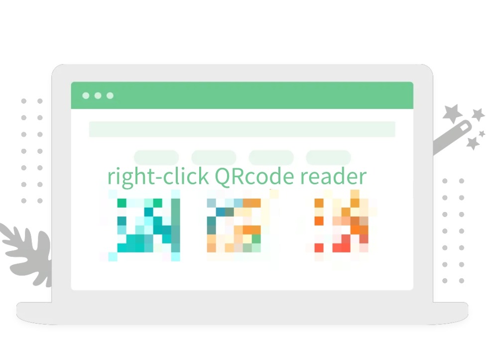 right-click QRcode reader插件，网页二维码免费读取器