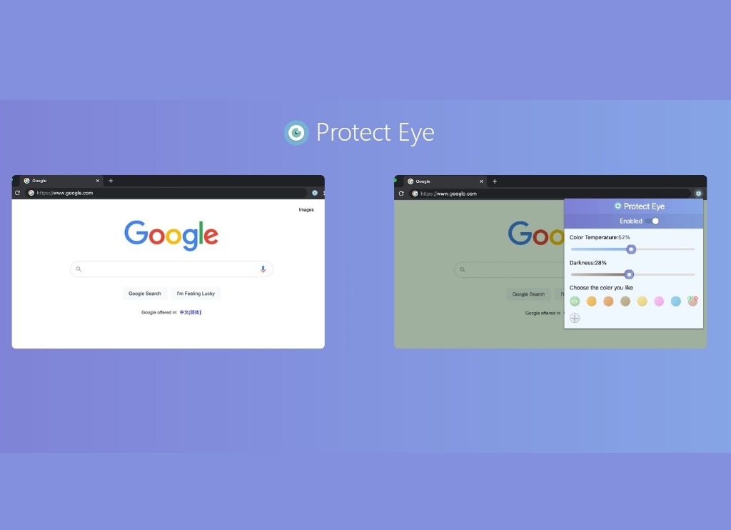 Protect Eye插件，Chrome浏览器网页护眼工具