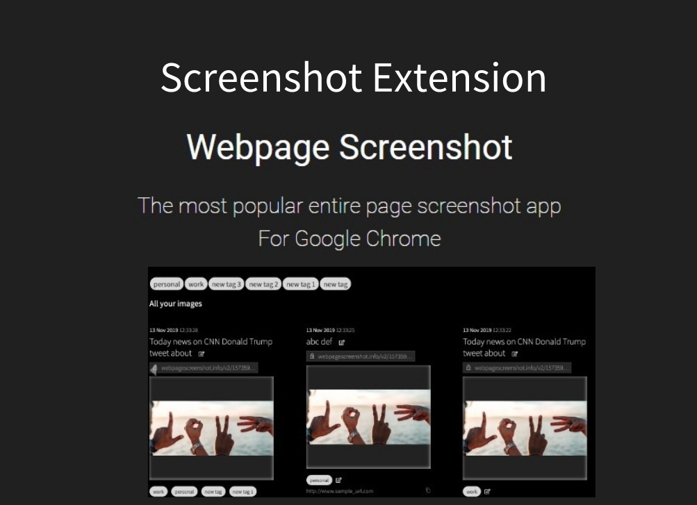 Screenshot Extension插件，免费网页屏幕截图工具