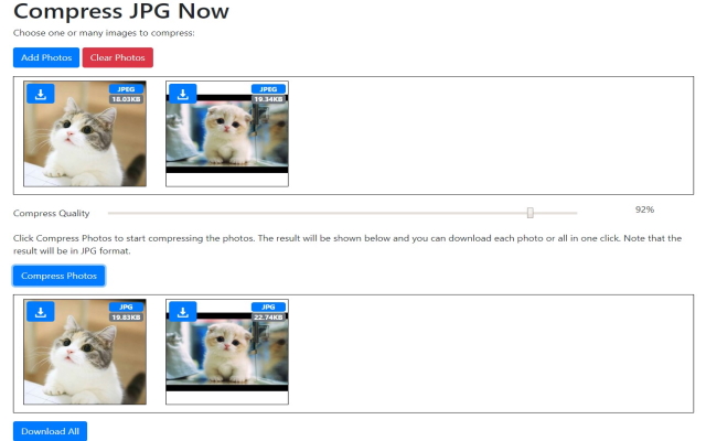Compress JPEG Files in Google Chrome™插件使用教程