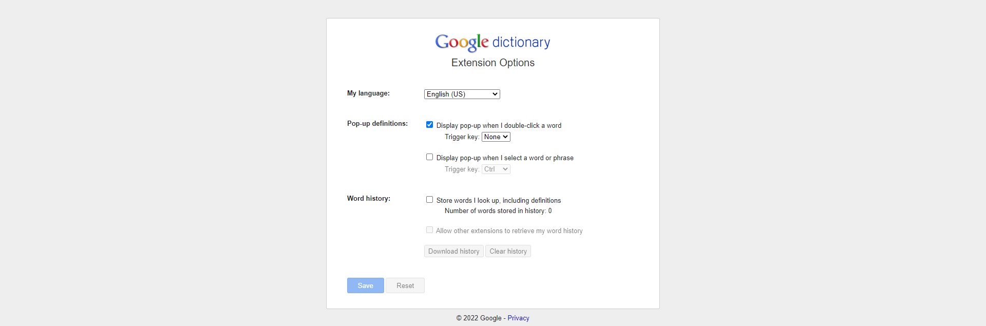 Google Dictionary 插件使用教程