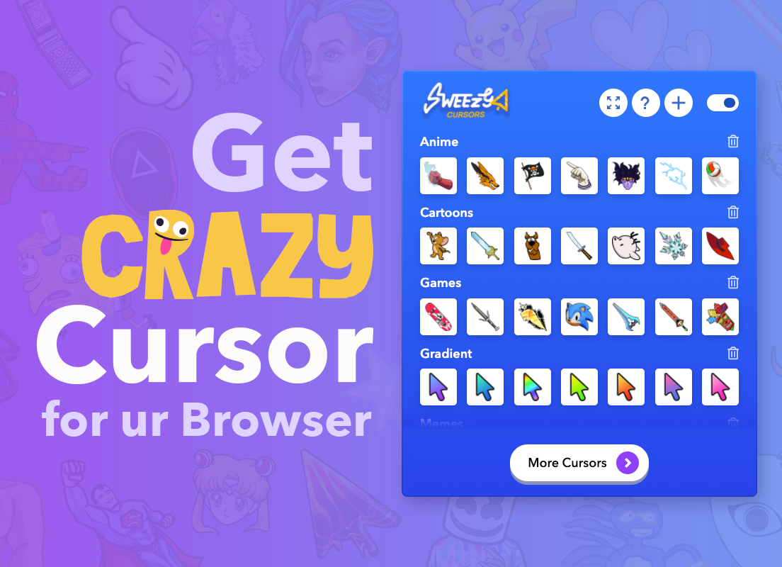 Sweezy Cursors插件，Chrome浏览器自定义鼠标光标