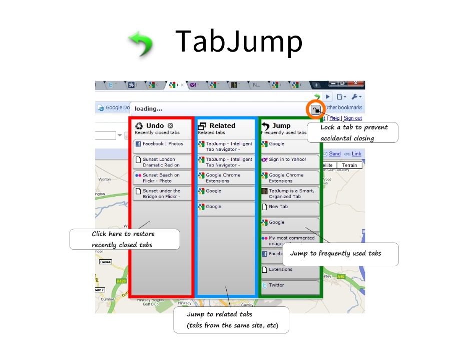 TabJump插件，Chrome浏览器智能标签导航器
