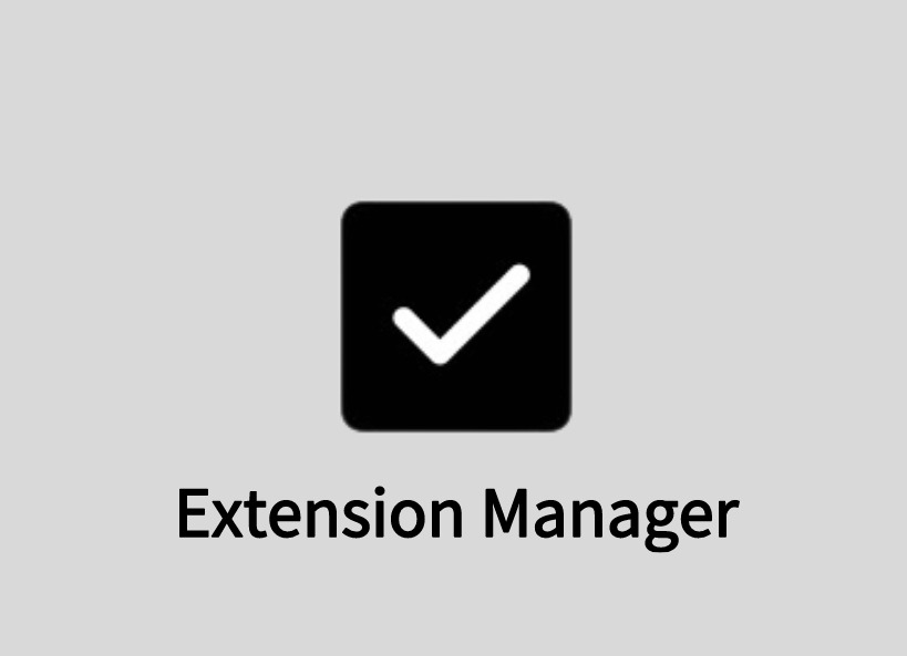 Extension Manager插件，简单扩展管理器