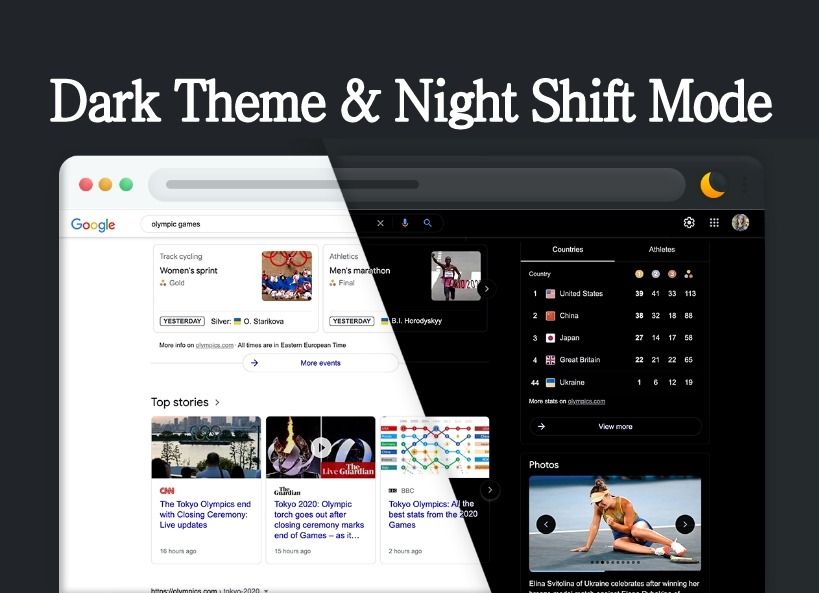 Dark Theme & Night Shift Mode插件，网页实用护眼模式