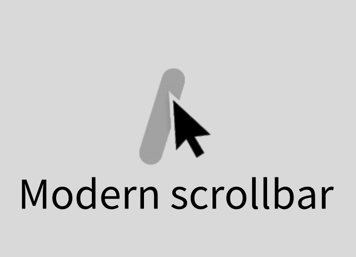 Modern scrollbar插件，Chrome浏览器最小化滚动条
