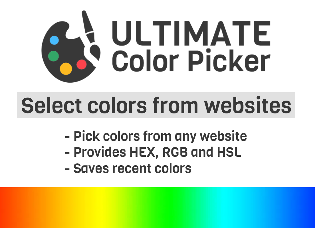 Ultimate Color Picker插件，提取网页任意喜欢颜色