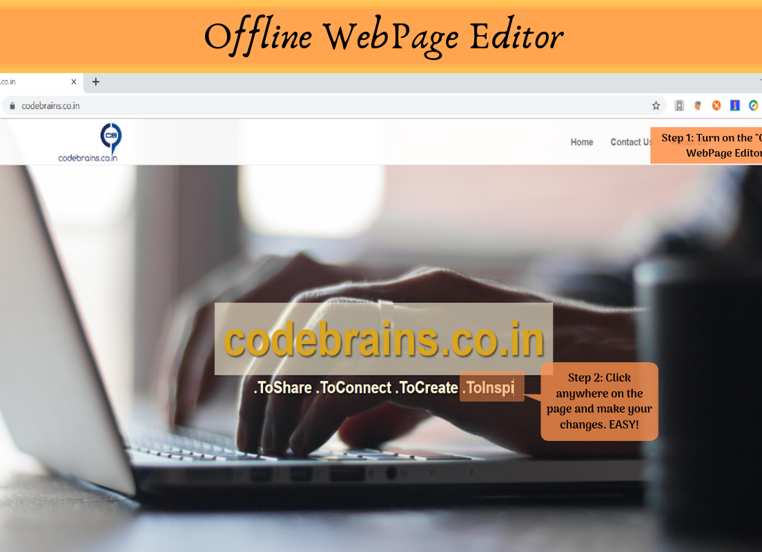 Offline WebPage Editor插件，Chrome离线网页编辑器