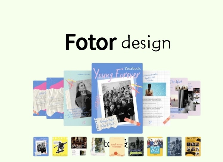 Fotor 设计插件，在线平面设计和照片拼图工具