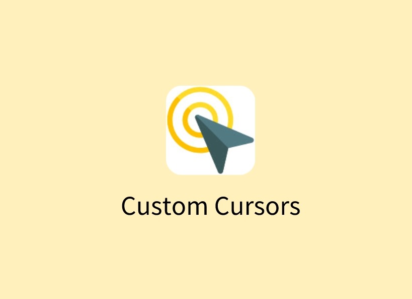 Custom Cursor插件，将Chrome鼠标指针转换为自定义光标