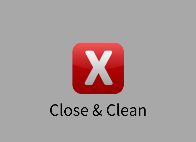 Close & Clean插件，一键关闭所有标签页并清理