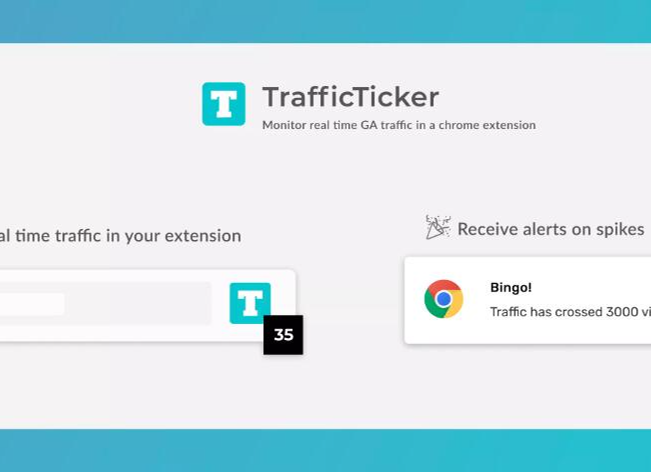 TrafficTicker插件，实时轻松监控Chrome网站流量
